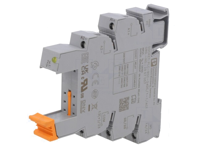 Socket; op DIN-rail Socket; op DIN-rail